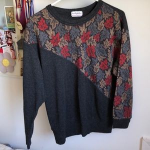 Vintage Assymetrical Autumn Sweater